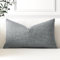 Artscope 1er Set Kissenbezug Einfarbig Wurfkissenbezug Leinen Kissenbezüge 40x60cm Moderne Dekokissen Kissenhülle Set Kissen Fall für Sofa Schlafzimmer Zuhause Dekor, Dunkelgrau