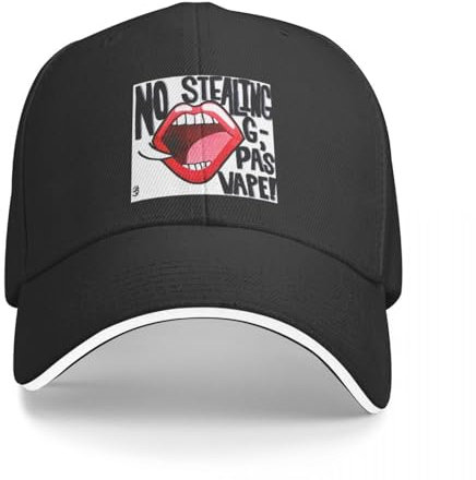 QFLLQLFF Basecap Adult Humor No Stealing andpa's Vape Baseball Cap Schutzhelm Angelhut In Hat Hats Baseball Cap Herren Caps Damen Geschenk