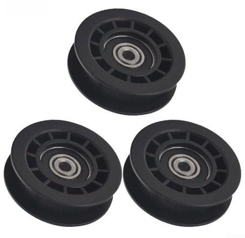 Jonikuper Lot de 3 poulies tendeurs de tondeuse à gazon, poulie de renvoi en V, compatible avec P160RWD PR675AWD HU675AWD