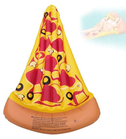 ACTOYS Luftmatratze Wasser Erwachsene Kinder, Luftmatratze Pool Aufblasbare, Aufblasbare Schwimmbett, Luftmatratze Pool Strand für Sommer Partys, Pool Strand (Pizza)