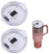 2Pcs Cup Lid Replacement,Replacement Cup Tumbler Spill Proof and Splash Resistant Lids 40 OZ Tumbler Lids Travel Compatible for Stanley Accessory (Transparent,40oz)