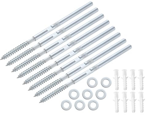 QUARKZMAN 8pz Staffe per Mensole Galleggianti Staffe Nascoste Staffe Supporto per Mensole Invisibili 8 x 100mm(0.3 x 3.9 Pollici) con Viti per Mensole Galleggianti Legno