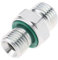 Briny River Raccords Hydrauliques M16 à 1/4 Connecteur en Acier Au Carbone Compatible avec Mini-pelle
