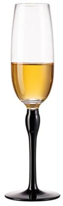 Coupes Champagne Verres à champagne à pied multicolores, lot de 1 flûte à champagne à pied haut, capacité de 8,45 oz, peut être utilisé for les réunions de famille Flûtes à champagne(Noir)
