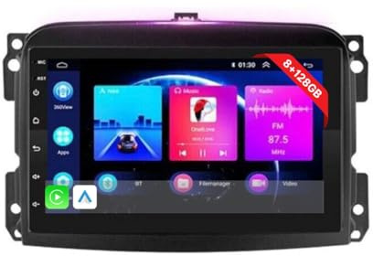 AUTORADIO ANDROID 8/128GB PER FIAT 500L 2012-2017 STEREO AUTO TOUCH 7 POLLICI WIFI