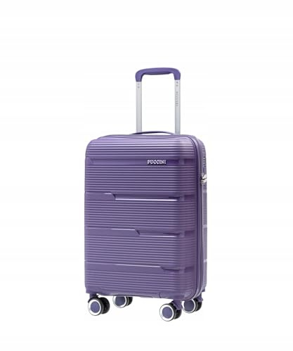 PUCCINI Casablanca Koffer Handgepäck (M/L/XL) Hartschalenkoffer aus Polypropylen Reisekoffer mit 4 Spinner Rollen Zahlenschloss Leicht & Robust Stabiler Teleskopgriff Kreuzspanngurte