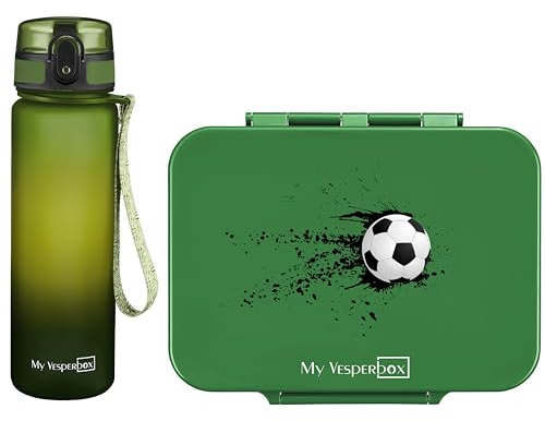 My Vesperbox - Bia Set – Brotdose & 500ml Trinkflasche für Kinder – auslaufsicher & BPA-frei – Lunchbox für Schule & Kindergarten - Bento Box Set