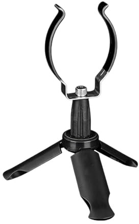 Gralara Fishing Rod Holder, Tripod, Ice Holder, Portable Rod Rest, Foldable Telescopic Tripod, Compatible with 50 Reels for Winter Fishing And Fishing Trips, Black
