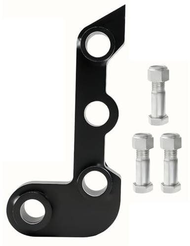 Spacnana Support en Forme de L pour Mini-Pelle, Support de Pince à Pouce Hydraulique à 3 Trous avec 3 Broches de Traction pour Fixation du Pouce de la Pelle
