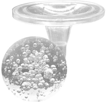 OFFIGAM Crystal Bubble Ball Water Fountain Sphere with Stand, Decorative Tabletop Fountain Ball Made of Crystal and Plastic, Stylish Home and Porch Ornament for Relaxation and Decoration