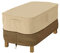Classic Accessories Veranda Wasserfeste Abdeckung für rechteckige Gartenhocker und Beistelltische, Kiesel/Rinde/Erde (81 cm, klein)
