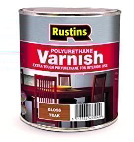 Rustins Polyurethane Varnish, Teak Gloss 1 l