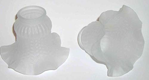 6 piezas repuesto cristal pantalla lámpara lámpara campana blanco