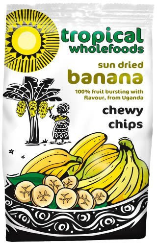Tropical Wholefoods Chewy Bananas Chips 150 g (Pack of 7)