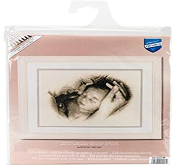 Vervaco Sleeping Safely Counted Cross Stitch Kit, Multi-Colour
