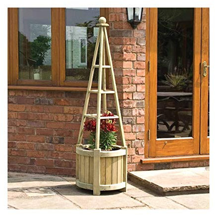 Rowlinson PLOBELISK Marberry Obelisk Planter, ONE SIZE