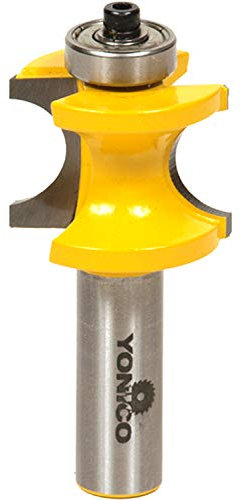 Yonico 13116 - Bullnose Router Bit, Bead Radius: 5/16, Bead Diameter: 5/8 - 1/2 Shank