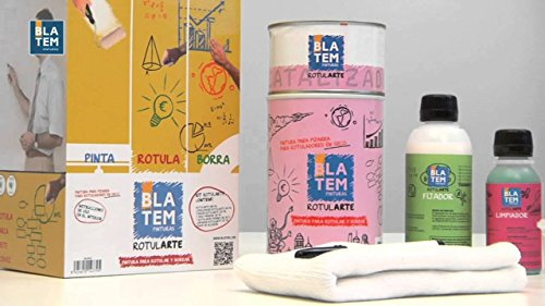 Vernice lavagna Pen Kit Rotularte blaTEM - 1L, Bianco