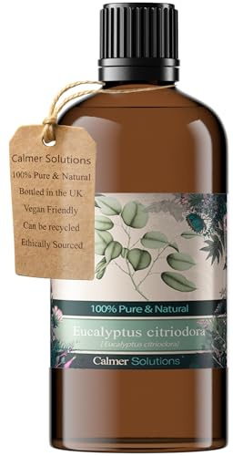 Calmer Solutions Eucalyptus Citriodora 100% Essential Aromatherapy Oil 100ml