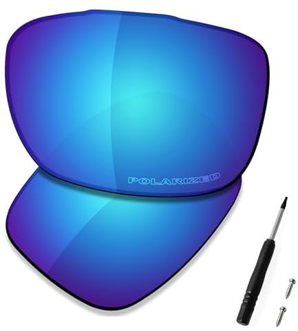 Saucer Premium Replacement Lenses for Oakley TwoFace OO9189 Sunglasses High Defense - Glacier Blue Polarized