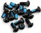 KeCool Bicicletta Freni a Disco Bulloni Rotore Mountain Bike Vite M5 x 10mm MTB Bicicletta Bici Vite T25 Acciaio Inox Torx Bulloni Viti per MTB Biciclette Biciclette - 12 Pz/Lotto