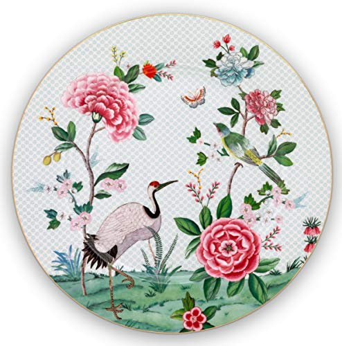 Pip Studio Blushing Birds Assiette de présentation Blanc 32 cm