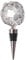 Nikita By Niki Crystal Bottle Stopper - Natural Quartz Agate Crystal Wine Stopper - Champagne Vacuum Bottle Stopper - Wedding Gifts for Bride and Groom - Engagement Gifts for Couples (Silver)