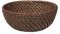 Panera Redonda Fabricada en Rattan. Medidas: Ø20X7 Cm.