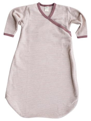 Lilano, Wickelsack Ringel, 70% Wolle (kbT), 30% Seide, 210 gr./m² (Mauve/Natur, 74-80)