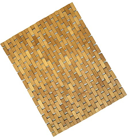 IMIKEYA Bambus Matten Bodenmatte Küchenteppich Teppich Badezimmerteppich Aus Bambus Keine Badematte Natürliche Bambusmatte Strandmatte Aus Bambus Sushi-Matte Aus Bambus Wanne Haustür