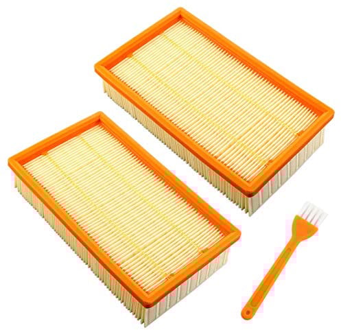 MCHNIC 2x Flachfaltenfilter Filter für Würth ISS 35, ISS 35-S, ISS 45-M, ISS 55-S Waschsauger Industriesauger Mehrzwecksauger ersetzen für Würth 0702400191, 0702400367