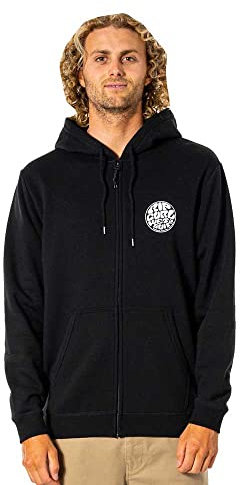 RIP CURL Mens Wetsuit Icon Sweatshirt Hoody Hoodie - Black - XL