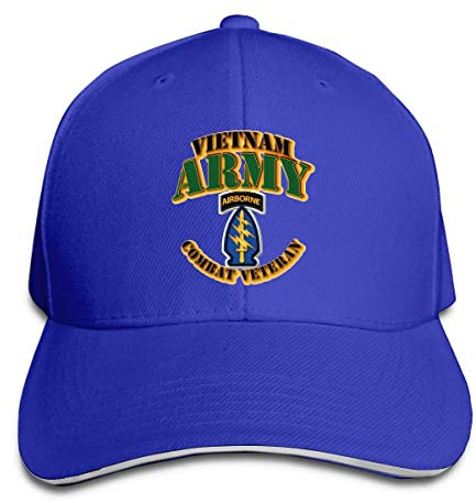 845 Baseballmütze Army Sf SSI Vietnam Combat Vet Cap Mit Schirm Gebogen Krempe Basecap Kappe Damen Basecap Snapback Mütze Für Wandern, Reisen, Laufender