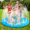 srn Splash Pad Summer Water Splash Sprinkler Mat Sprinkler Pad Spray Water Play Toys Children Outdoor Garden Toys Anti-slip Bubble Bottom Design 45 Inches