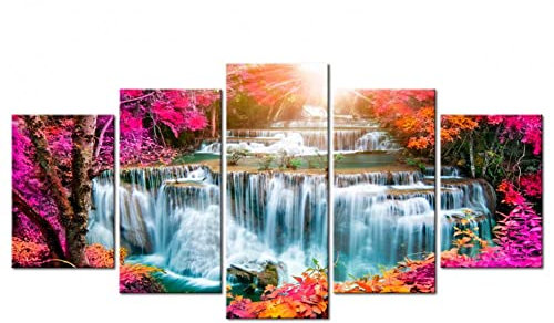 DIY 5D Diamant malerei Set für Erwachsene/Kinder Full Drill Diamond Painting Bilder Kit Groß Strass Stickerei Kreuzstich Diamant Arts Craft für Home Wall Décor(Landschaft)-Round drill,Size3