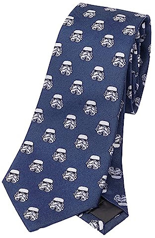 Original Stormtrooper Krawatte aus 100% Seide Motiv Helmet