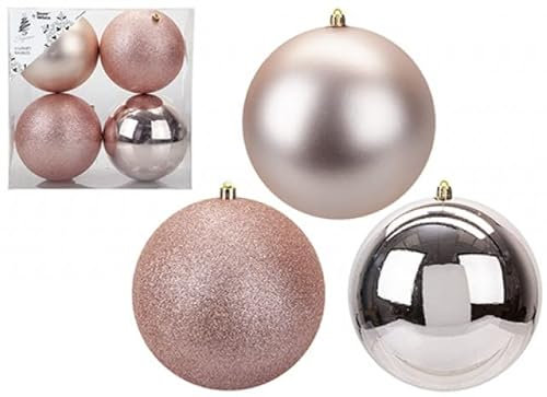 PMS 513497Z Weihnachtskugel | Roségold | 4 Stück 15cm Zubehör