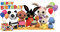 Bing SC4117 - Sagoma in cartone per festa di compleanno, con Sula, Flop and Friends: ideale per feste, decorazioni e regali