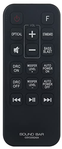 VINABTY COV33552424 Télécommande remplacée Convient pour LG Sound Bar Speaker System SJ2 SPJ2B-W PJ2BW Sub AKB7493562 Remote