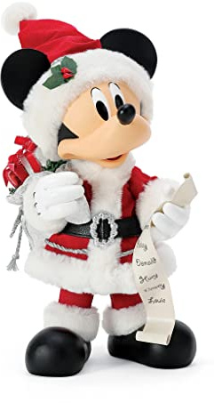 Department 56 Possible Dreams Disney Mickey Mouse Weihnachtsmann-Figur, 33 cm, mehrfarbig