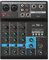 Iriisy Mini mezclador de audio profesional con canales USB inalámbrico, reproducción 48 V, alimentación fantasma para grabación PC (4 canales)