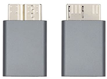 xiwai Adaptateur de données USB-C USB 3.1 type C femelle vers micro USB 3.0 mâle 10 Gbit/s pour disque SSD d'ordinateur portable