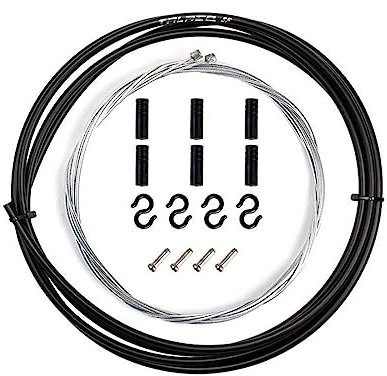 XPEX 1 Stück Bremszug Fahrrad Satz(Schwarz),Bowdenzug für Fahrrad,Universal Fahrrad Innen Bremse Kabel Gehäuse Kit Fahrrad Bremskabel Ersatz für Berg und Rennrad