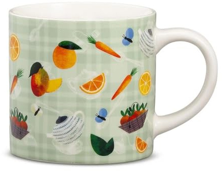 Neavita Happy Fruits - Mug Tazza in Ceramica Verde
