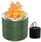 Onlyfire Brasero de sans émission de Fumée, Brasero D'extérieur à Faible avec Bac à Cendres Amovible, Sac de Transport, Acier Inoxydable, Foyers Extérieurs pour Pellets et Bois, 50cm, Vert