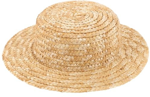 HEMOTON Mini Strohhut Weberei Bastelhut Ornament Kleines Deko Accessoire Mini Hut Winzige Hüte Zum Basteln Hut Basteln Kleine Hüte Dekor Miniatur Webhut Requisiten Zubehör