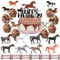 23 Stück Pferde Tortendeko, Geburtstag Cake Toppers Pferde, Cupcake Topper Pferde, Pferd Muffin Deko, Torte Dekorationen für Geburtstag Horse Thema Party