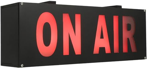 HOMSFOU On Air LED Studio Mural, LED On the Air, Panneau Lumineux On Air, Panneau On Air, Luminaire En Ondes, Panneau Porte Lumineux Recording, On Air Panneau, Enseigne Lumineuse Sur Pile