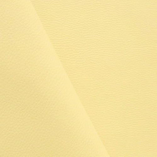 TOLKO Kunstleder Meterware | weiches Premium Lederimitat für Stuhl Bank Sessel Sofa Sitzbezug Bezugstoff in Rindsleder Optik 140cm breit Polsterstoff Polsterbezug Möbelstoff (Vanille)