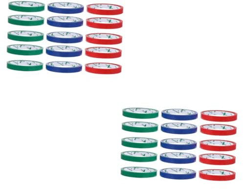 Gatuida 2 Sätze Bandversiegelungsmaschine Chip Verschlussbänder Für Obsttüten Kalk Zäh Beutelversiegelungsmaschine Verschlussband Verpackungsdichtbänder Beutelverschlussbänder 15 Rollen*2
